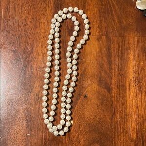 Elegant White Pearl Necklace